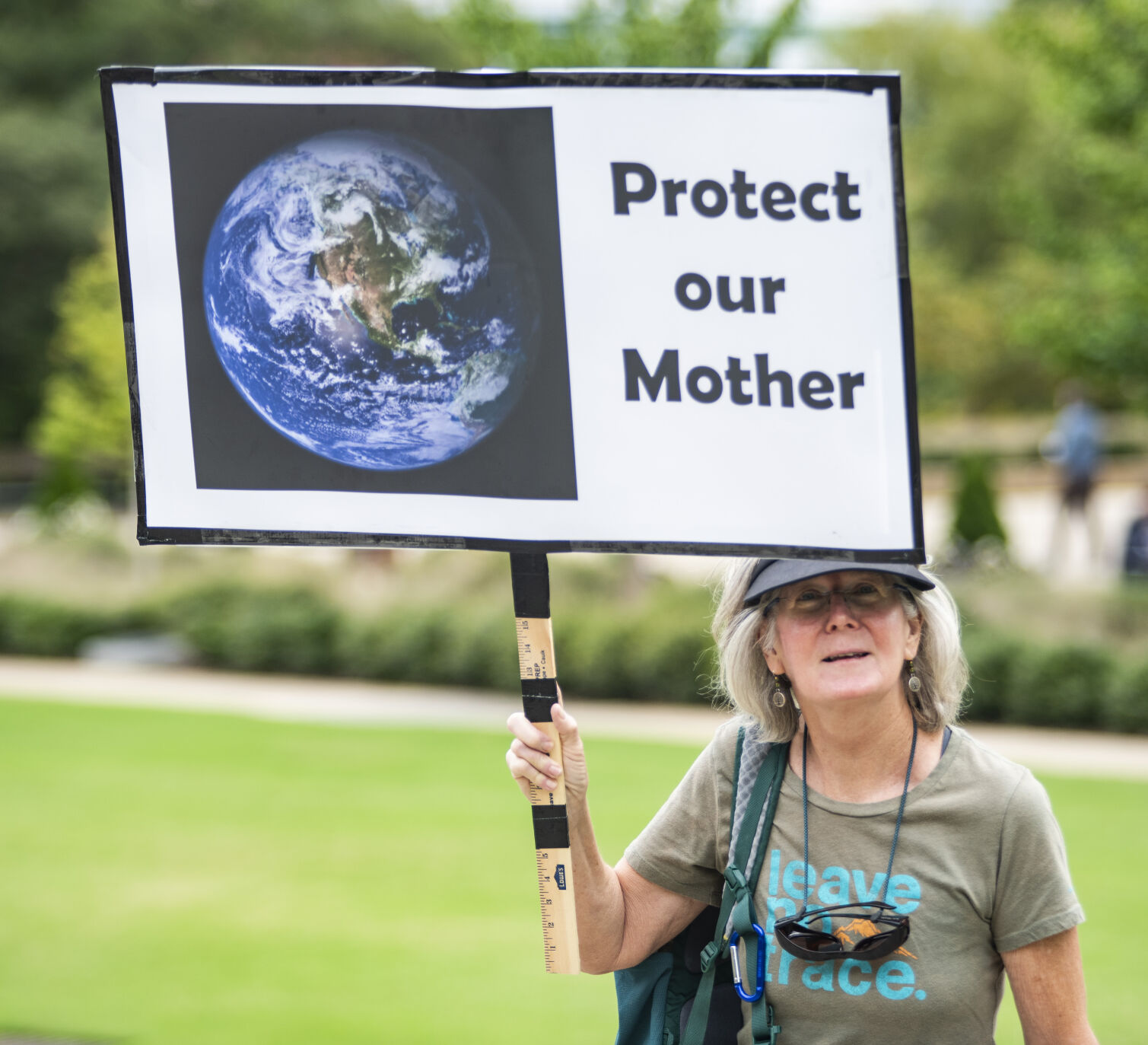 "Protect our Mother" sign at Global Climate Strike